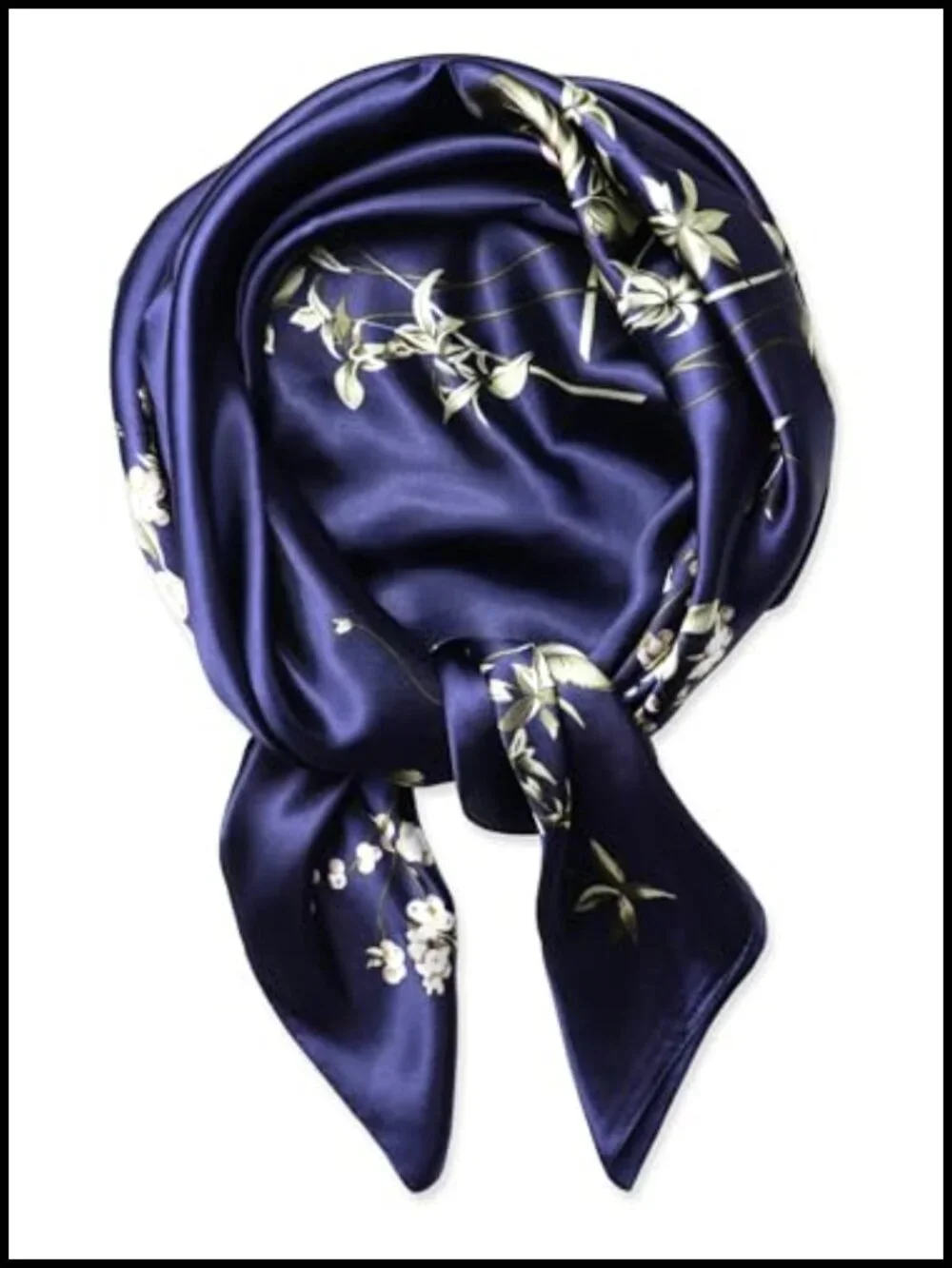 Silk Like Satin Hair Scarves for Women, 35x35 in, 4 Pack Head Wrap